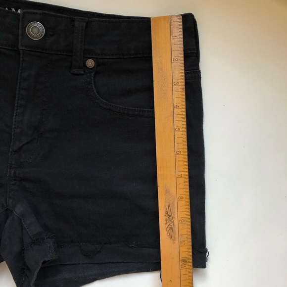 Black American Eagle high rise shorts - Picture 11 of 14